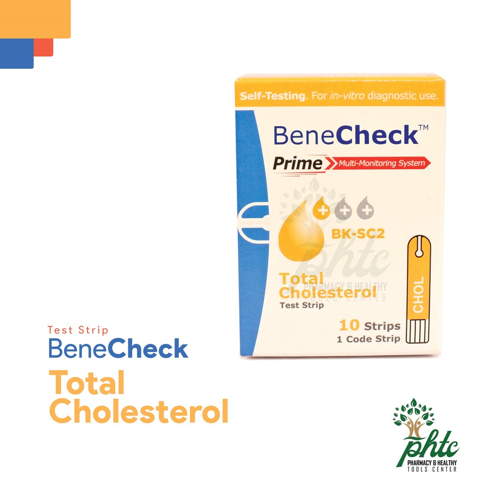 BeneCheck Prime Cholesterol l Strip Benecheck Prime Kolesterol Isi 10 Strip