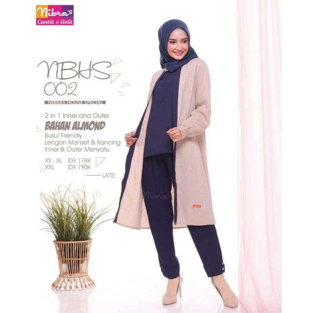 TUNIK NIBRAS NBHS 002 / TUNIK NIBRAS MOSCREPE