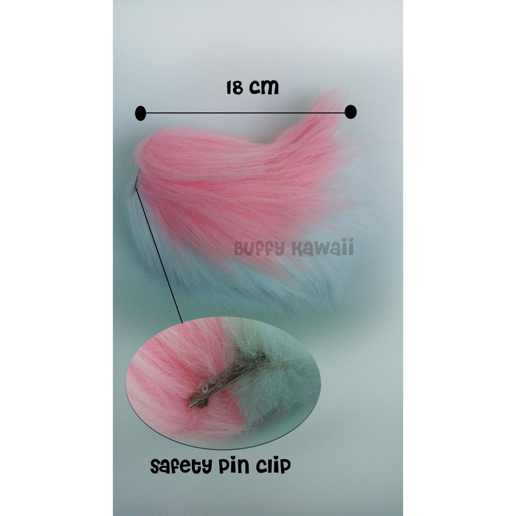 Ekor kelinci halloween costume usagi cosplay rabbit bunny kawaii tail furry fluffy accesories anime