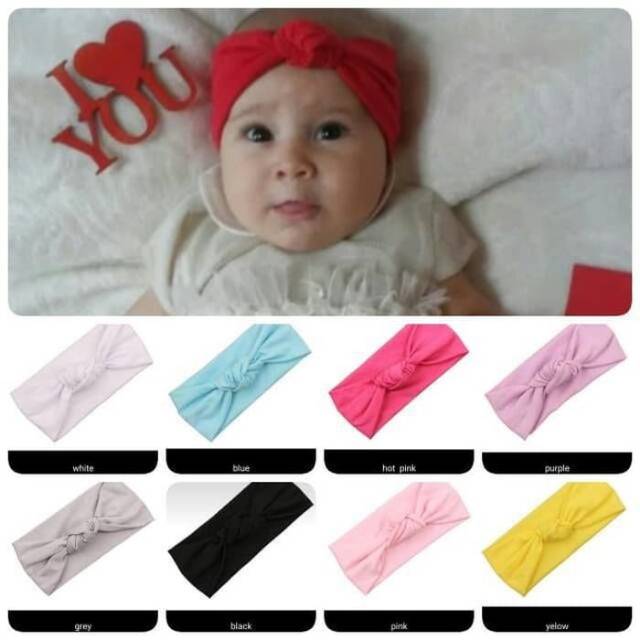 BANDANA BANDO TURBAN PITA ANAK BAYOLI BABY HEADBAND HAIRBAND MURAH DISKON