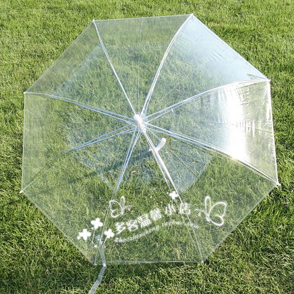 Payung Transparan PVC 8 Bone 94cm - P075 OMHARHTP - Transparent