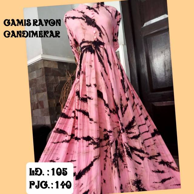 Gamis rayon candi mekar
