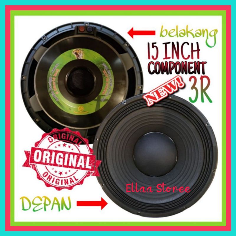 Component Speaker 3R 15 Inch RC-15 DA PRO High Quality Audio 1350 Watt