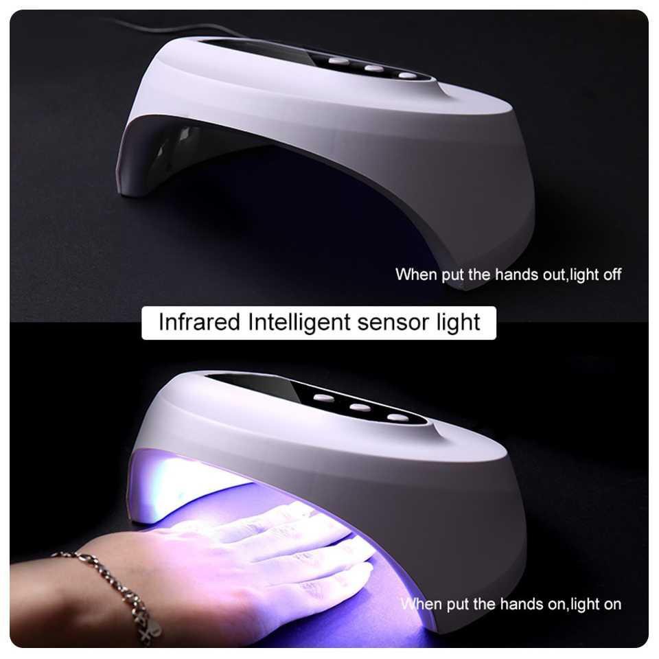 Pengering Kutek Kuku Smart Portable UV LED Nail Dryer 36W - Z10 [Putih]