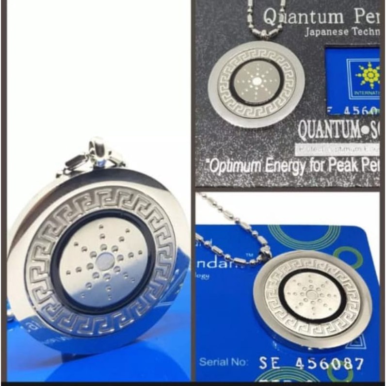 Kalung Kesehatan Terapi Asli - Quantum pendant asli - kalung kesehatan bio energi - kalung kesehatan liontin safir silver