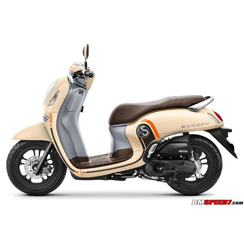 Striping lis sticker Standar Ori Honda Scoopy Fasihon Cream 2020 Striping scoopy fashion cream 2021