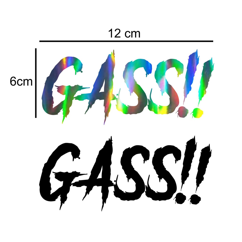 Stiker Cutting Viral Gass Stiker Gass tangki cb, herex