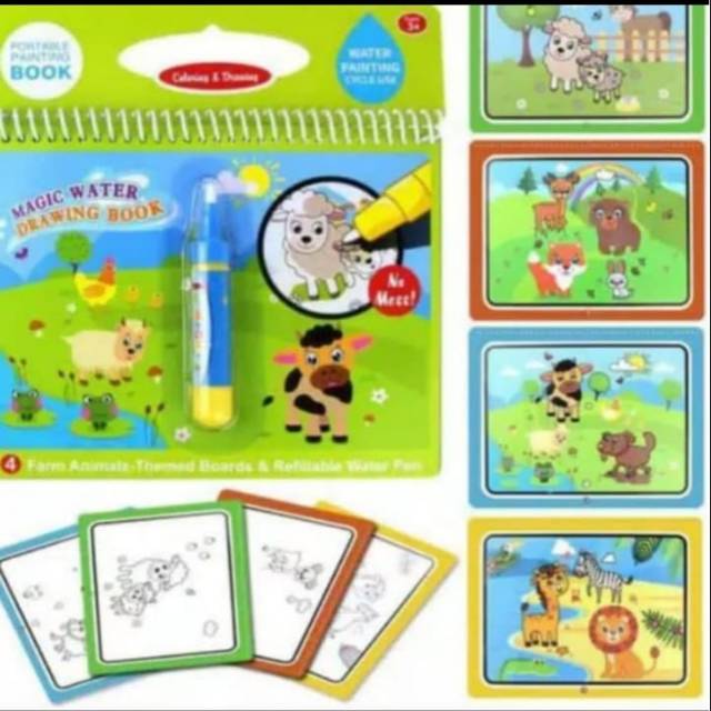 

Water Magic Drawing Book - FARM ANIMAL