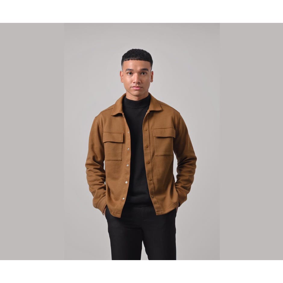 SHACKET JACKET PLEECE / JAKET PRIA-Camel