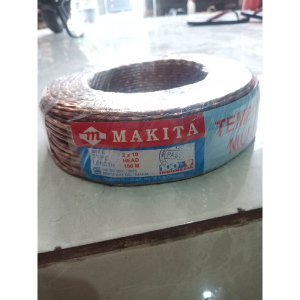 kabel head skerm merk makita 2x20 harga per meter