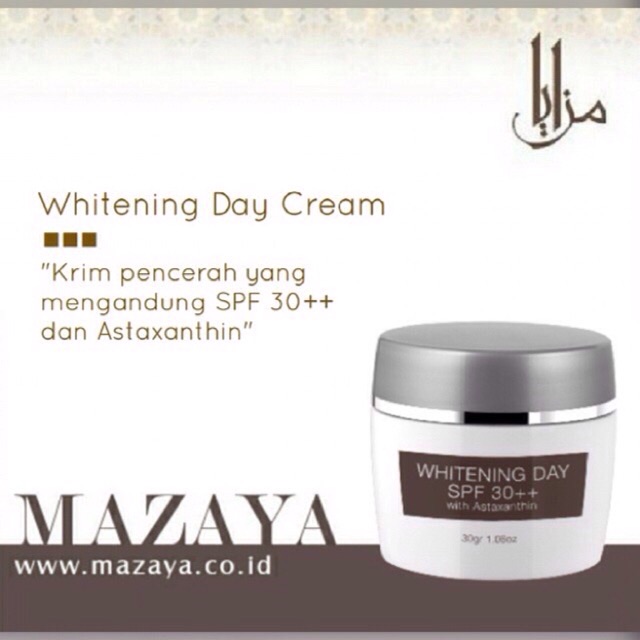 Day cream whitening mazaya
