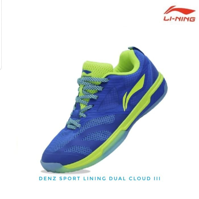 sepatu badminton lining dual cloud 3 original