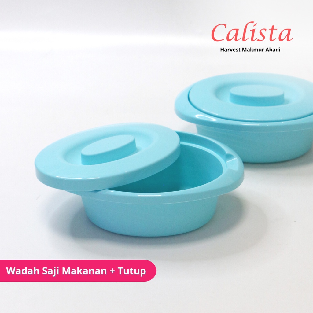 Calista Lotus Oval 700ml Set 2pcs Wadah Saji Makanan Tempat Penyajian Makanan Prasmanan/ Wadah Makanan