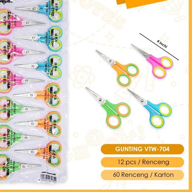 

SALE✅(Harga 1 RENTENG KECIL = 12pcs ) gunting KECIL warna, pemotong, alat potong, gunting warna|KD6