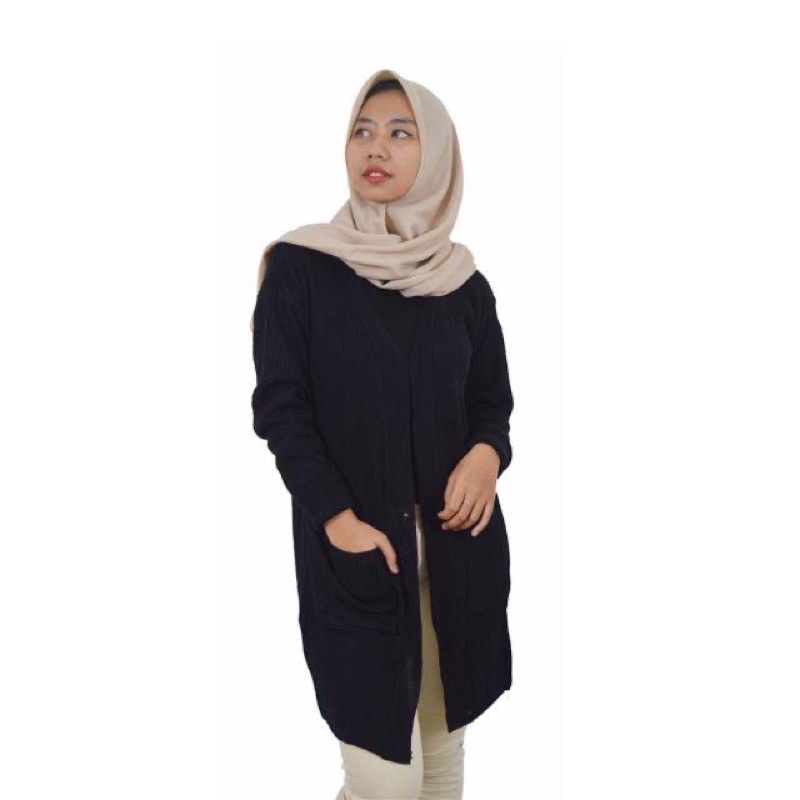 CARDIGAN PANJANG WANITA LONG CARDY