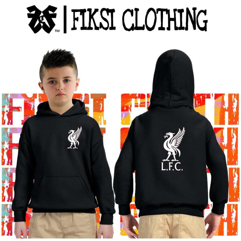 Jaket Sweater Hoodie Anak Liverpool Logo - Fiksi Clothing