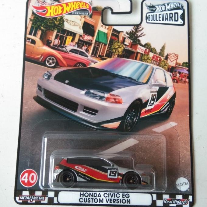 Hot Wheels Premium Boulevard Honda Civic EG Custom Version Original
