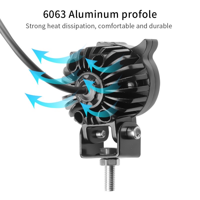 Lampu Sorot Tembak Laser Gun Mini LED D2 Owl Motor Mobil 20Watt 2 Warna Putih Kuning 20W 20 Watt Lasergun