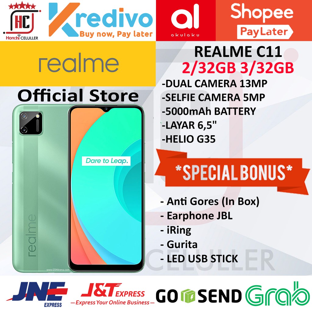 REALME C11 2/32GB GARANSI RESMI ORIGINAL FULL BONUS