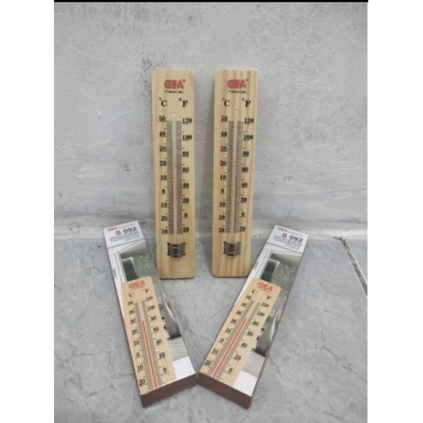 Thermometer Dinding / Ruangan Kayu GEA