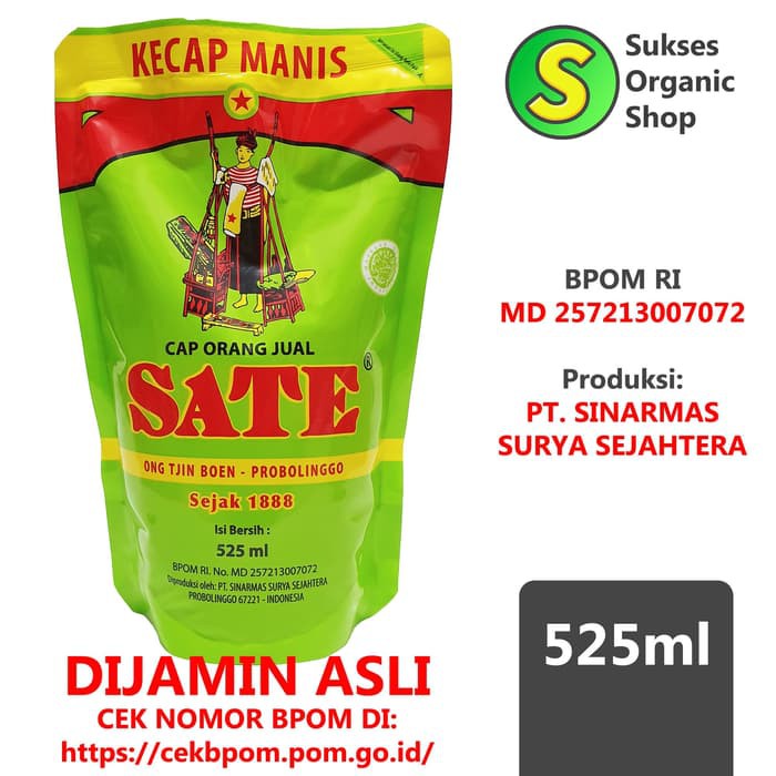 

KECAP MANIS CAP ORANG SATE | 525ML