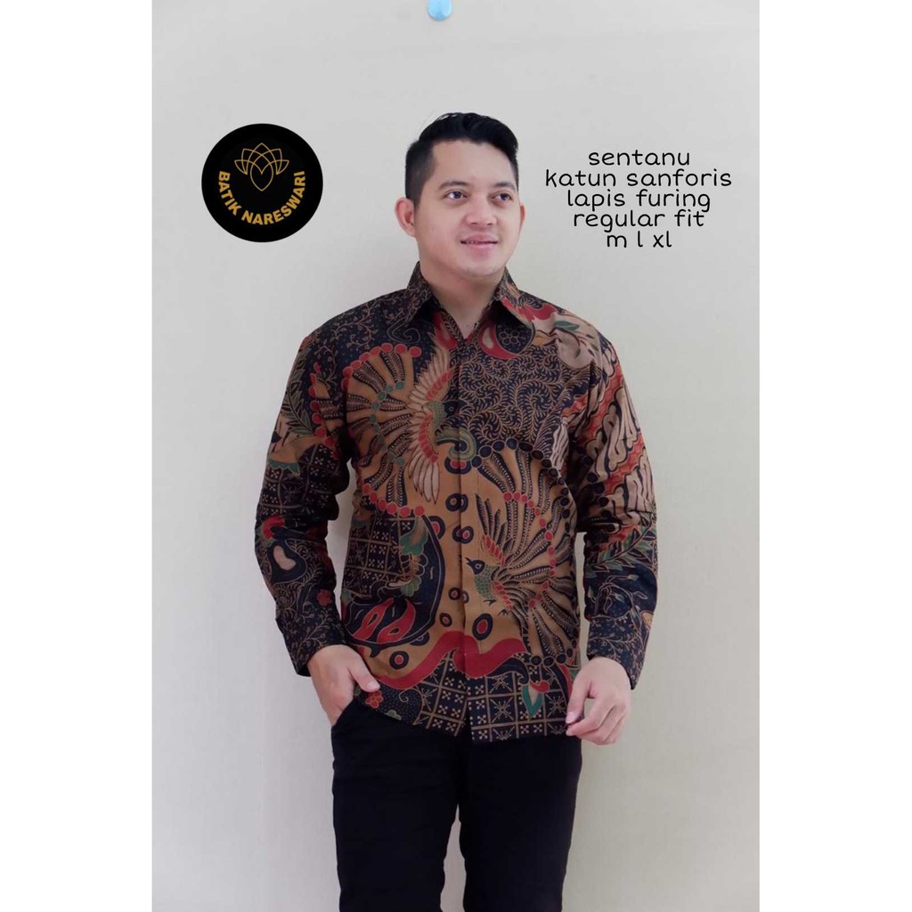 SENTANU NEW BATIKSOLOAMANAH NARESWARI KEMEJA BAJU BATIK PRIA SOLO LENGAN PANJANG PENDEK LAPIS FURING ATASAN BATIK PREMIUM MODERN KATUN HALUS MANUK KEMBAR WICAKSONO KUNING PRIAMBODO PEKSI SUJIWO WICAKSONO MERAH PUTRA BIRU NAGA BULAN MERAK BIRU PEKSI CONDRO