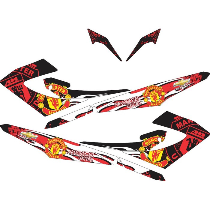 Sticker Satria FU 2014 Striping Manchester United