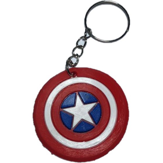 PEACH - Gantungan Kunci Karakter Unik Keychain PVC Souvenir / Souvenir Gantungan Kunci Karakter Lucu G210-Kapten Amerika