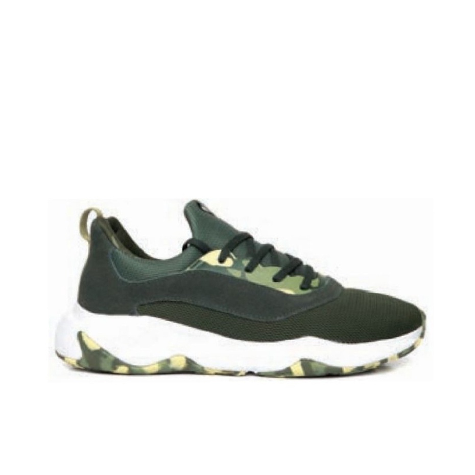 Sepatu Sneakers Pria  - Piero - CNTR Deep Pine Green Camo White P30148