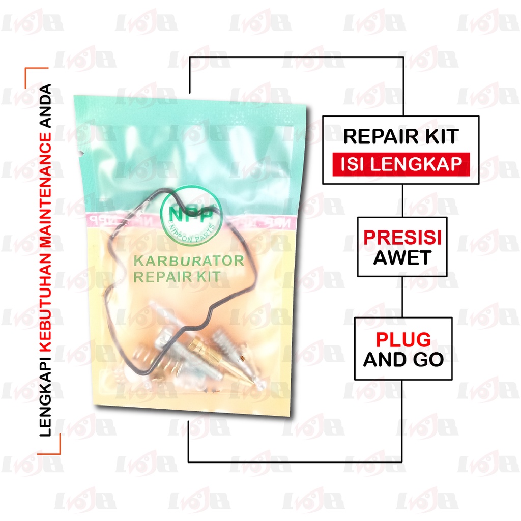 NPP RepairKit Karburator Thunder 125 Parkit Carbu Daleman Karbu Assy Set