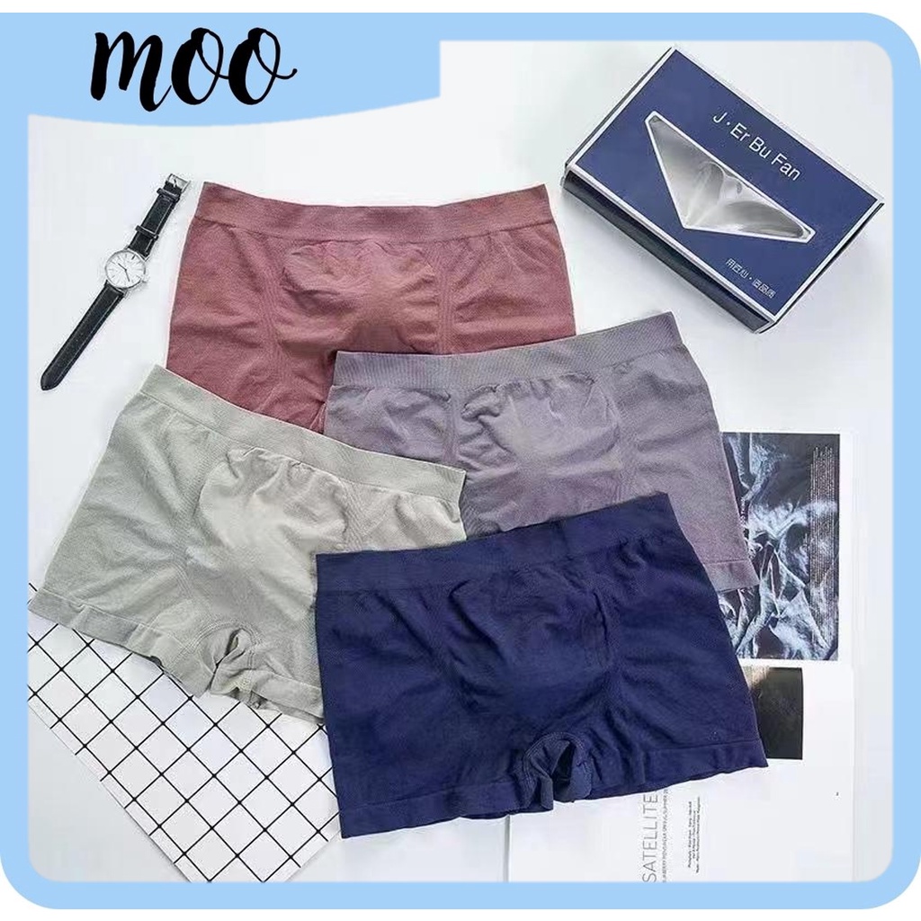 MOO XB499 Pakaian Dalam Boxer Pria Bahan Melar Elastis Lembut Murah import cod