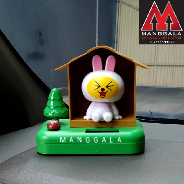 Boneka Pajangan Hiasan Kue Bobble Head Solar Goyang Dashboard Mobil Cake Topper Figure Figurin Cony 