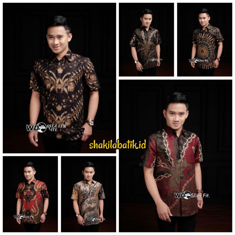 batik hem kemeja batik pria fashion pria atasan pria Hem batik modern
