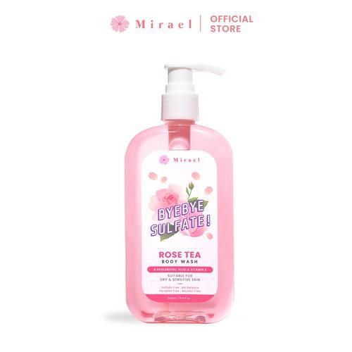 MIRAEL BYE BYE SULFATE ROSE TEA BODY WASH 340ML