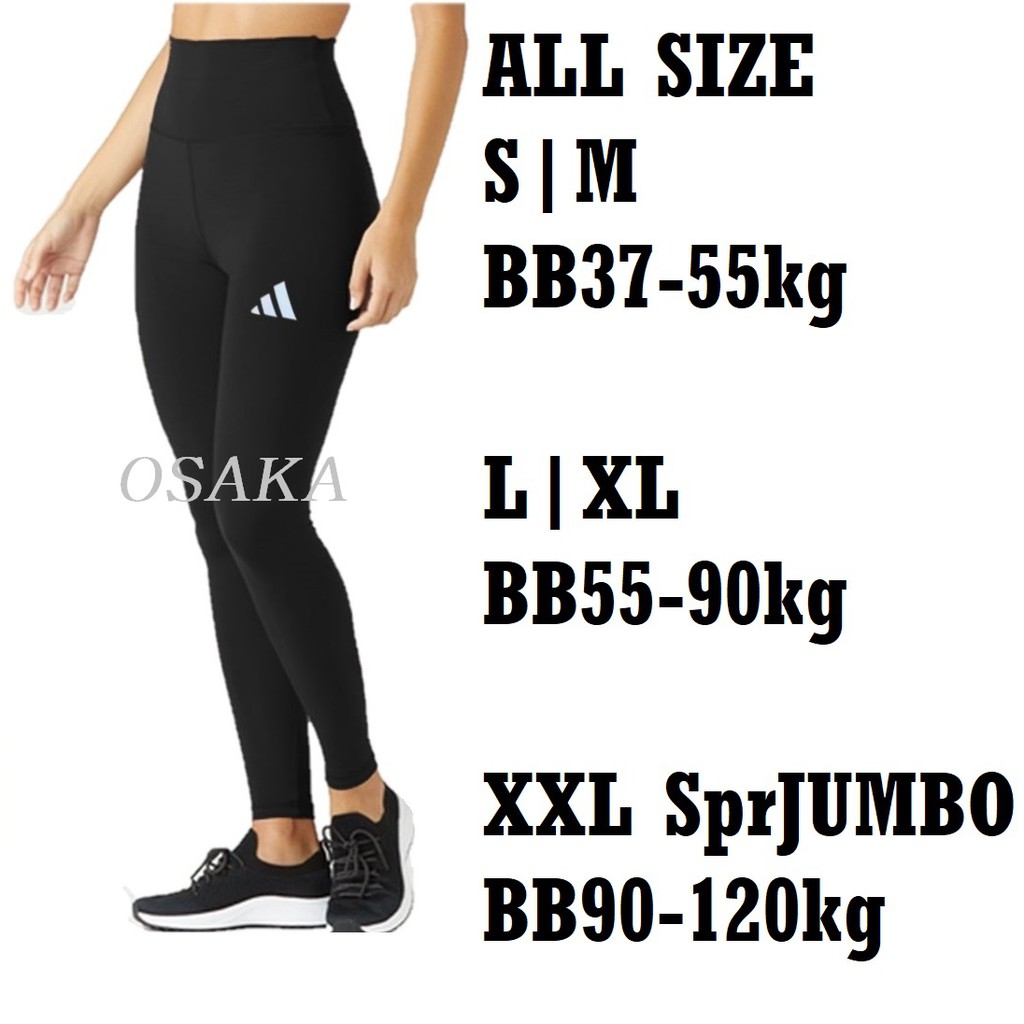 Legging Highwaist Tampak Lebih Langsing Size S sampai JUMBO Celana Leging High waist Wanita Lejing BIG SIZE HIGH QUALITY Legging senam zumba lari olahraga Sport