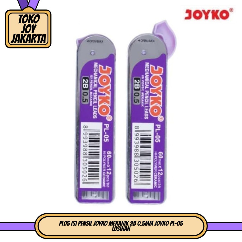 

PL05 Isi Pensil JOYKO Mekanik 2B 0.5mm Joyko PL-05 lusinan