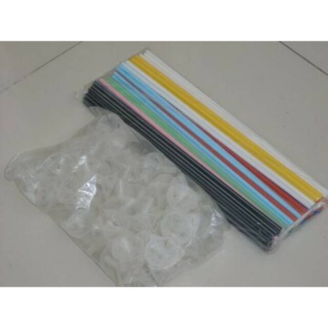 Isi 10 pasang stick cup balon untuk balon size max 12 inch