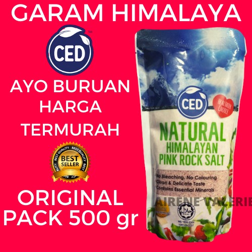 

(ORI) GARAM HIMALAYA CED ASLI ORIGINAL PACKING 500gr / HIMALAYA SALT