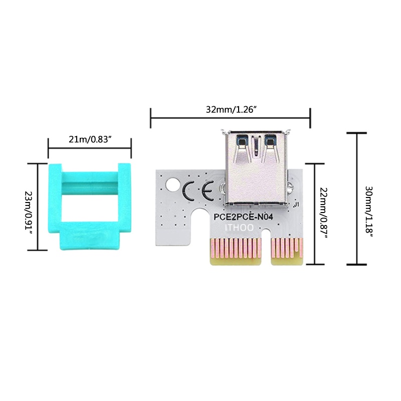 Btsg PCI-E Riser Card Holder Mining ETH Easy Fixation Penahan PCIE X1 Slot