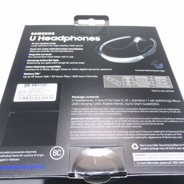 Headset Headphones Bluetooth Samsung U Original 1 Year Warranty