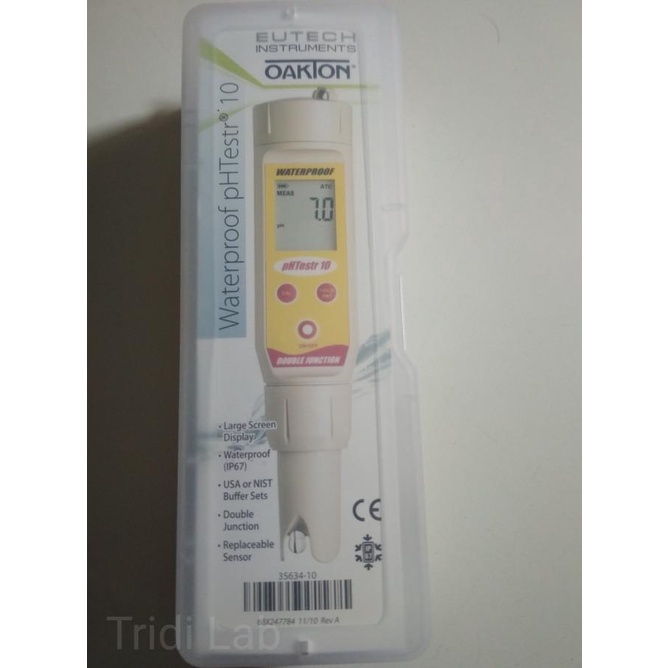 Eutech Ph Testr 10/Ph Meter Water Proof/Phtestr Eutech