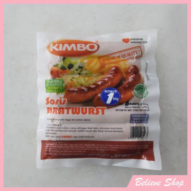 

Sosis Bratwurst Kimbo 500 gr