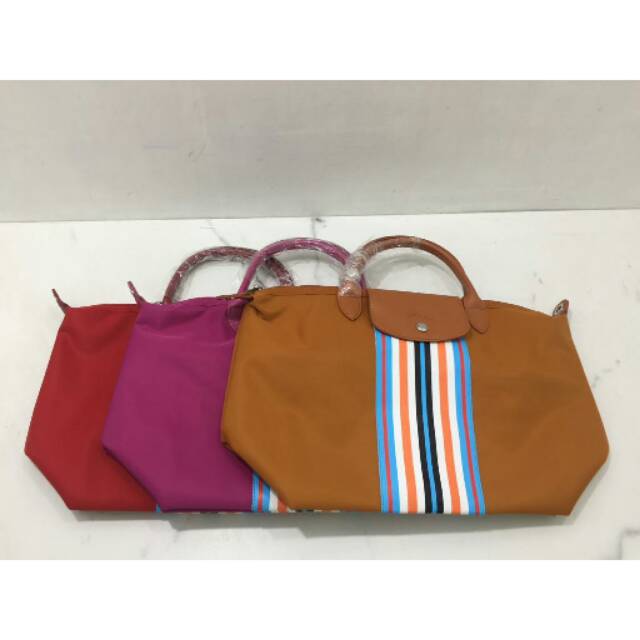 LC Stripe Spell Medium totebag tas original authentic asli