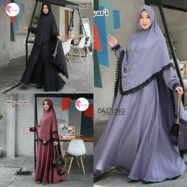 Gamis set Athaya syar'i