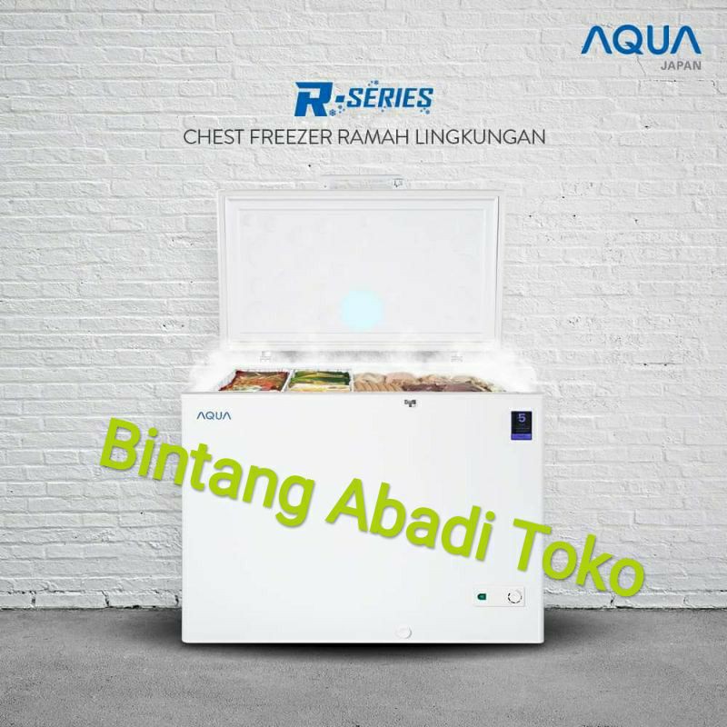 Freezer Box Aqua AQF-350R R series SIDOARJO free ongkir