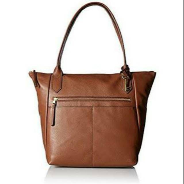 ready fossil fiona tote brown