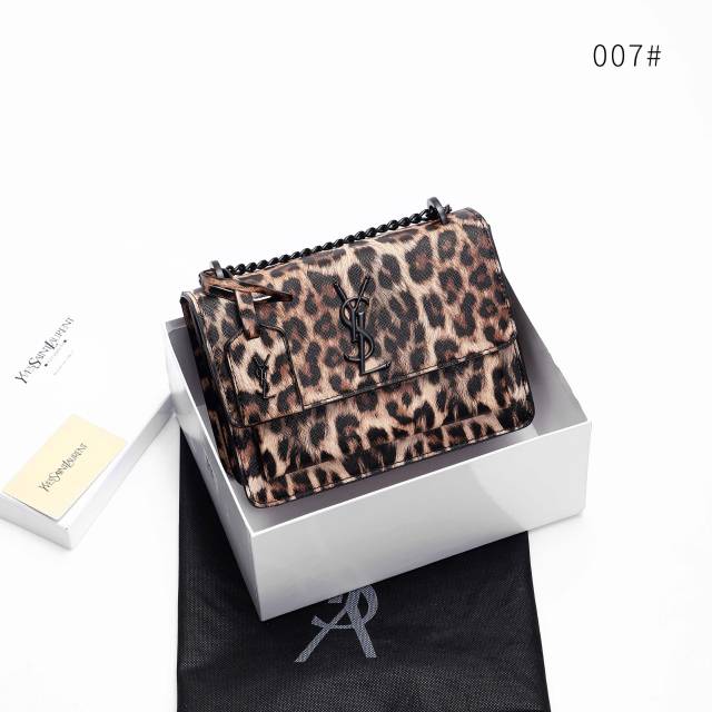 ysl leopard bag