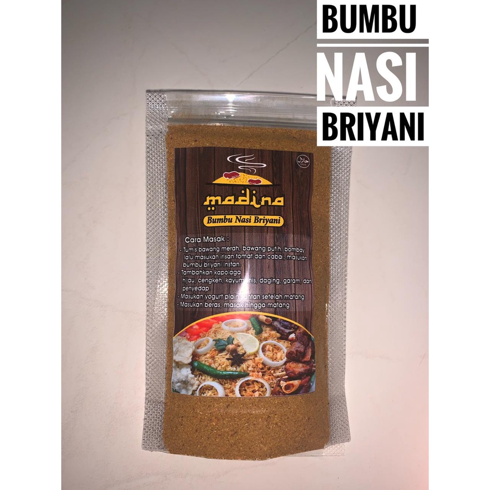 

Bumbu Nasi Briyani 50gr (untuk 1kg Beras)