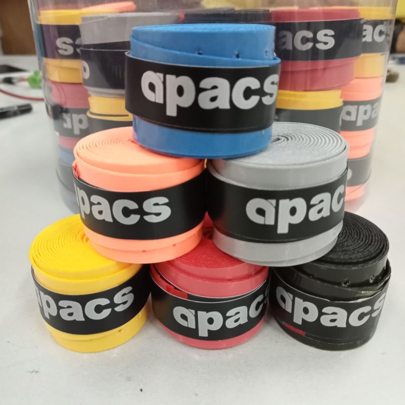 Grip raket racket badminton bulutangkis apacs karet overgrip original warna warni