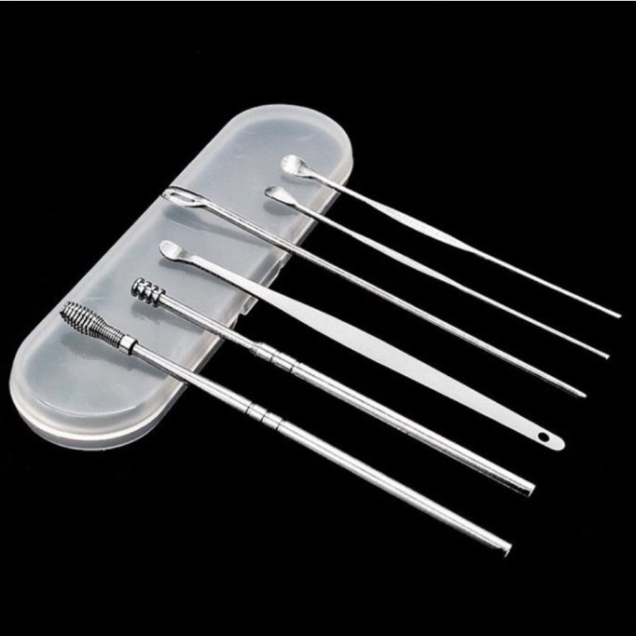 PEMBERSIH TELINGA EARWAX PICKER 1 SET ISI 6PCS - FA